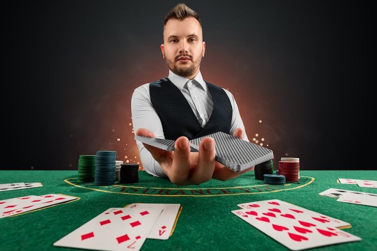 Dealer profesional di meja roulette sekolah togel melakukan spin dengan presisi